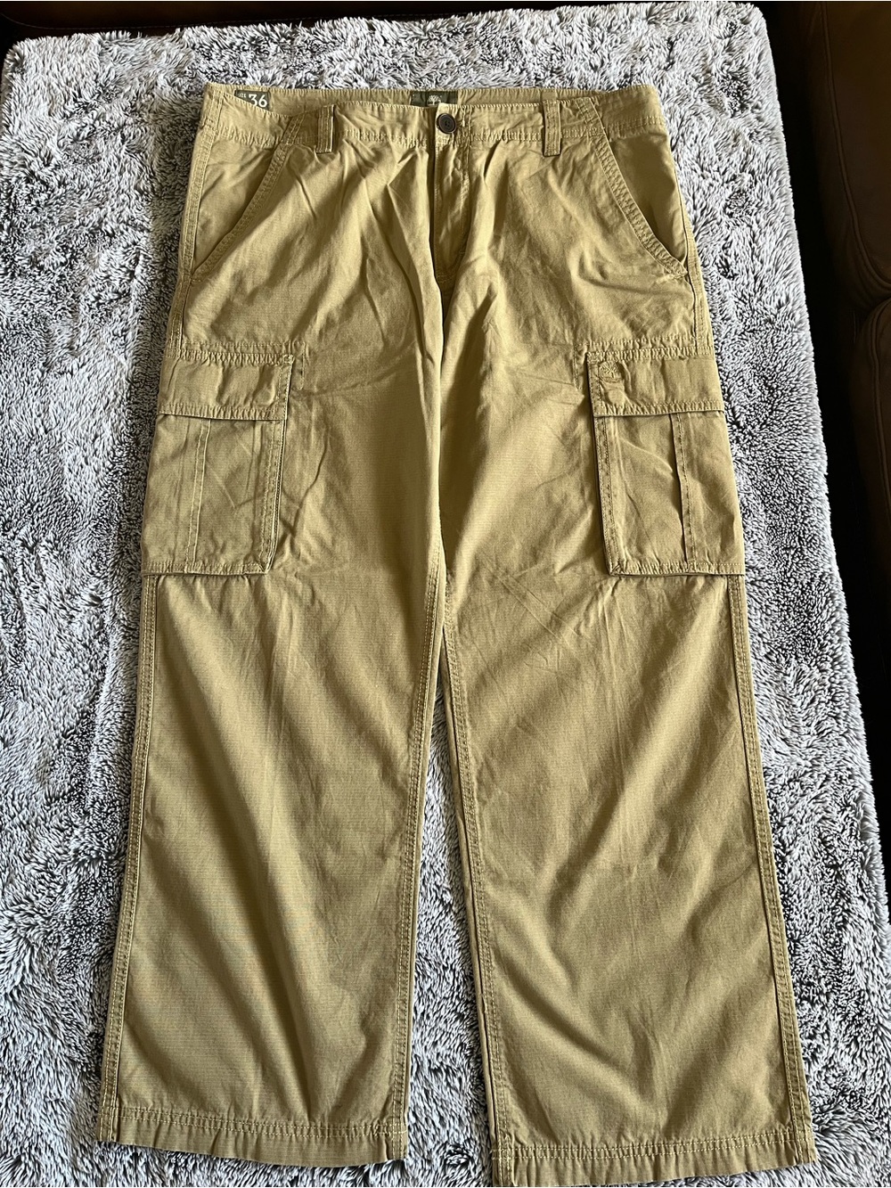 Timberland Men's Cotton Cargo Pants in Khaki Tan